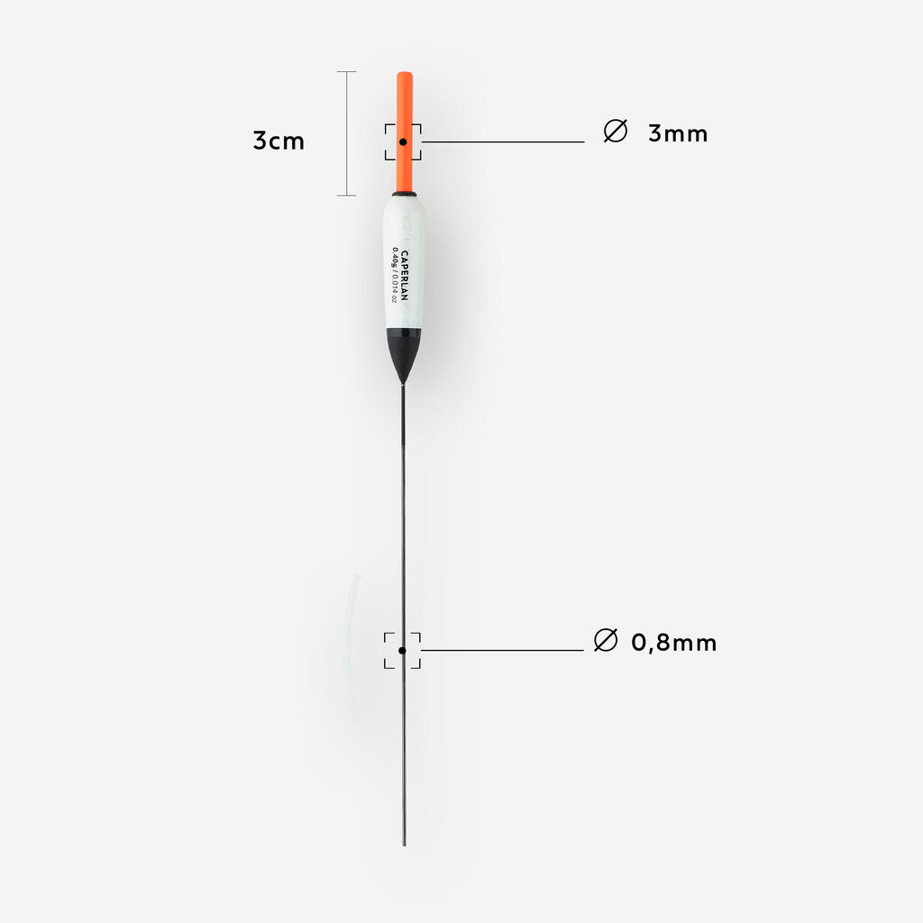 Komplektis kaks karpkala paigaltpüügi ujukit PF, F900 C14, 0,4 g