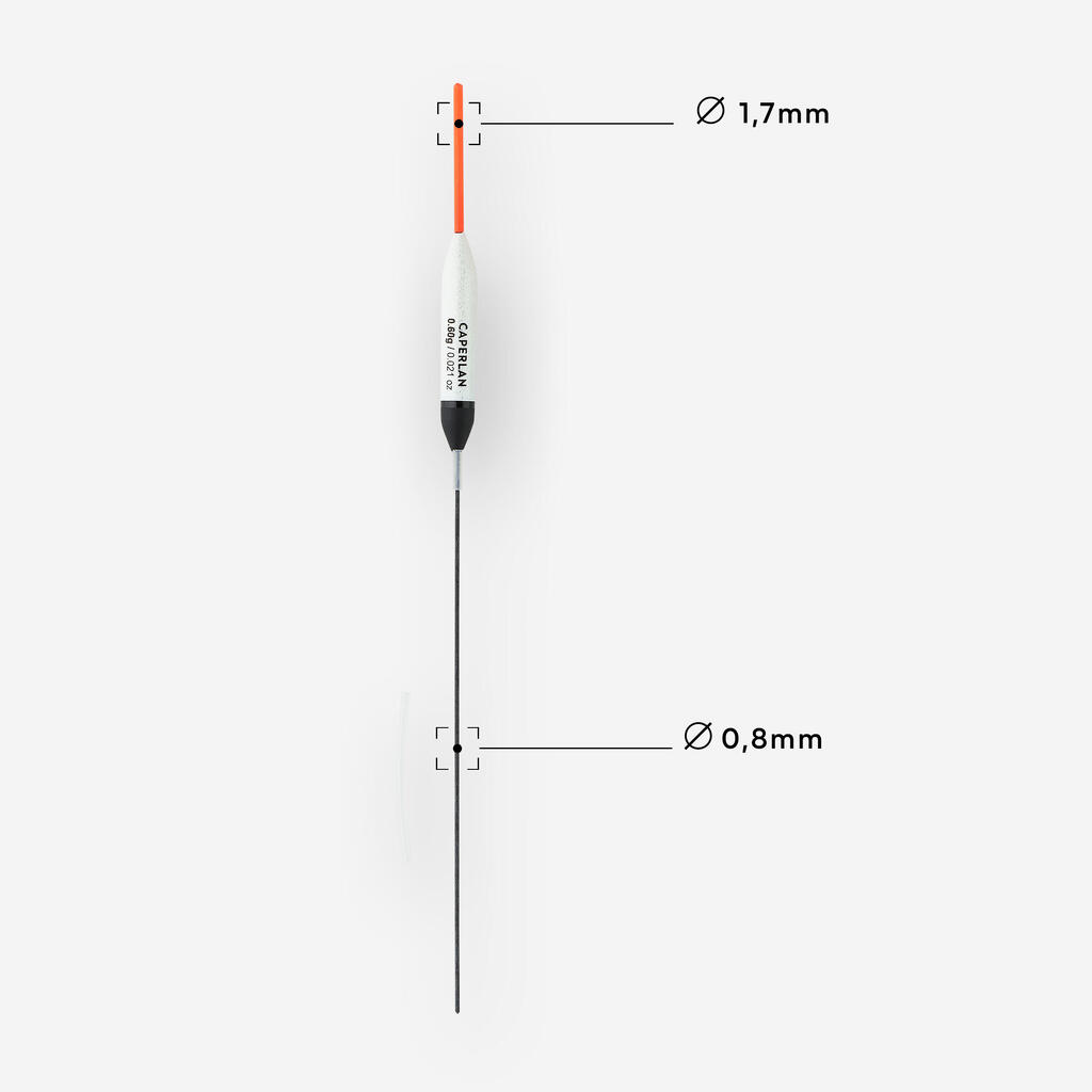 Komplektis kaks karpkala paigaltpüügi ujukit PF, F900 C12 0,4 g