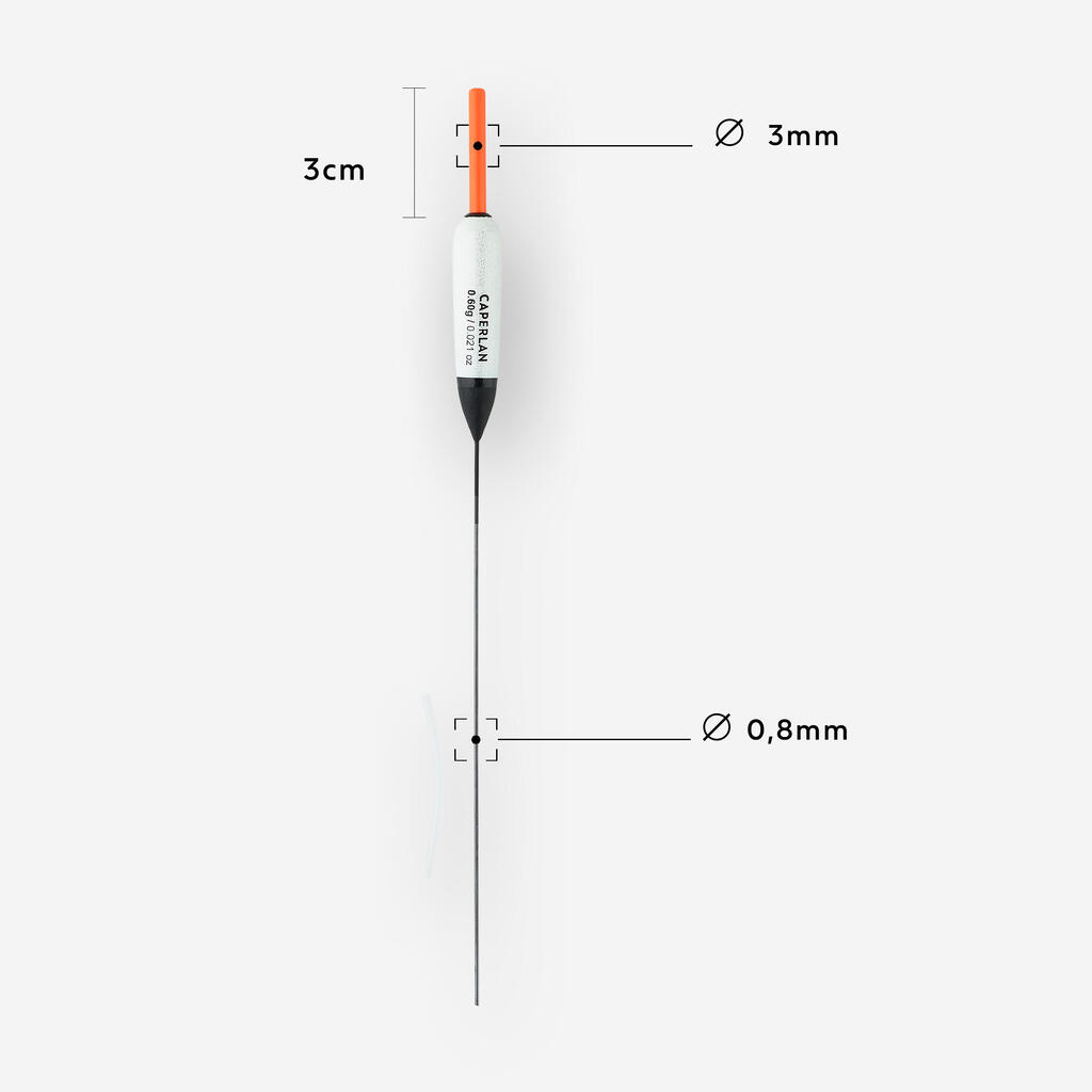 Komplektis kaks karpkala paigaltpüügi ujukit PF, F900 C14, 0,4 g