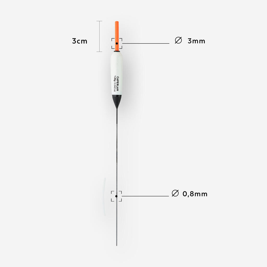 Komplektis kaks karpkala paigaltpüügi ujukit PF, F900 C14, 0,4 g