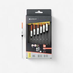 SERIE DE 6 FLOTTEURS PF- F900 C14 POUR LA PECHE DE LA CARPE AU COUP