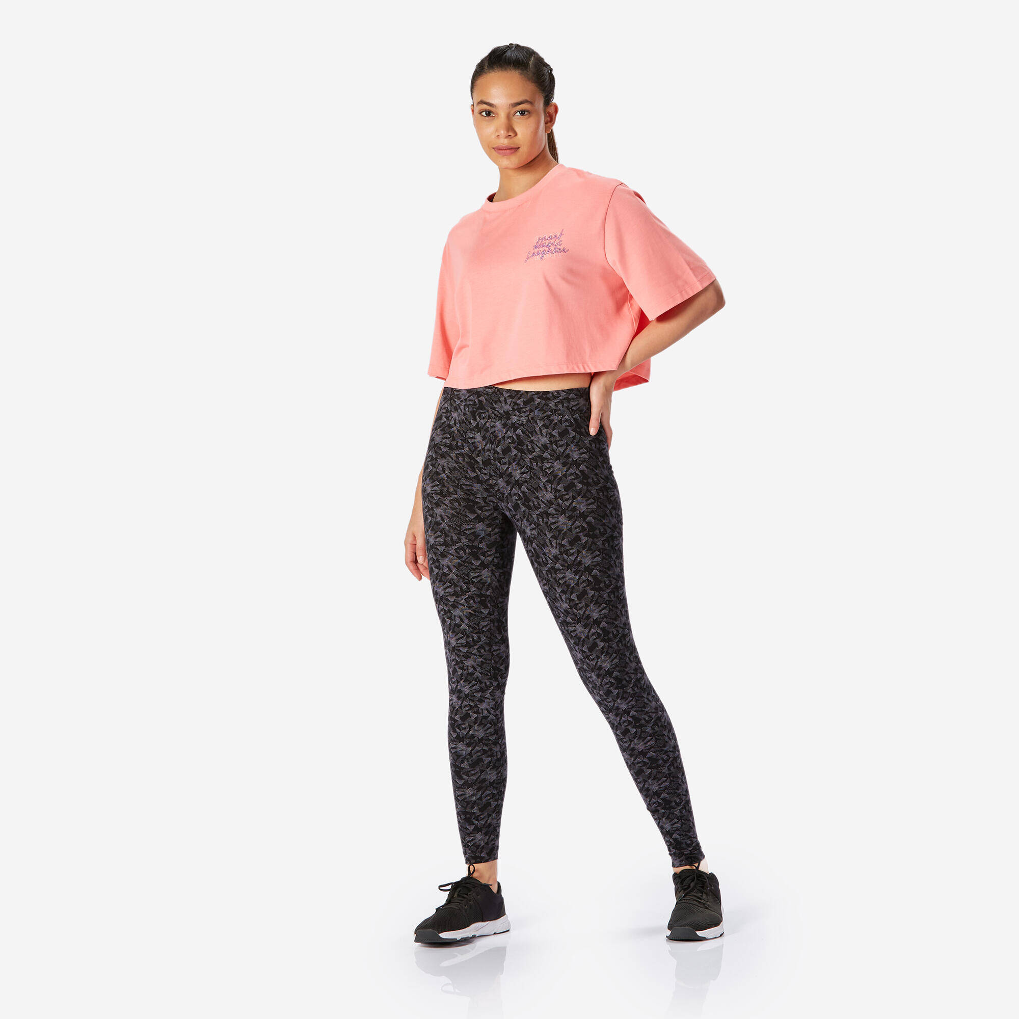 Women's Crop Top T-Shirt - Lychee Pink -  1