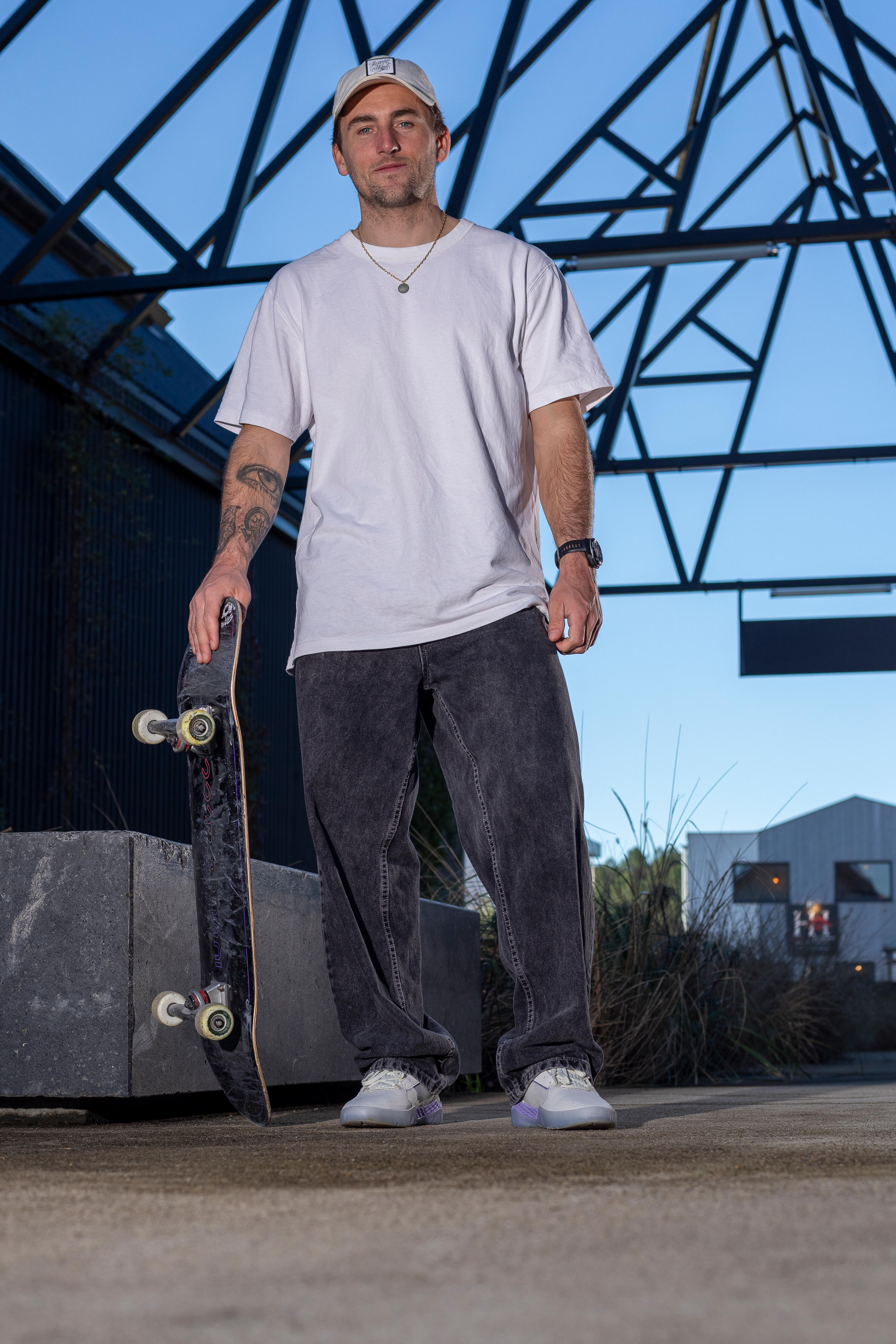 ZAPATILLAS DE SKATEBOARD CRUSH900 JOSEPH GARBACCIO PRO BLANCO VIOLETA 14/17