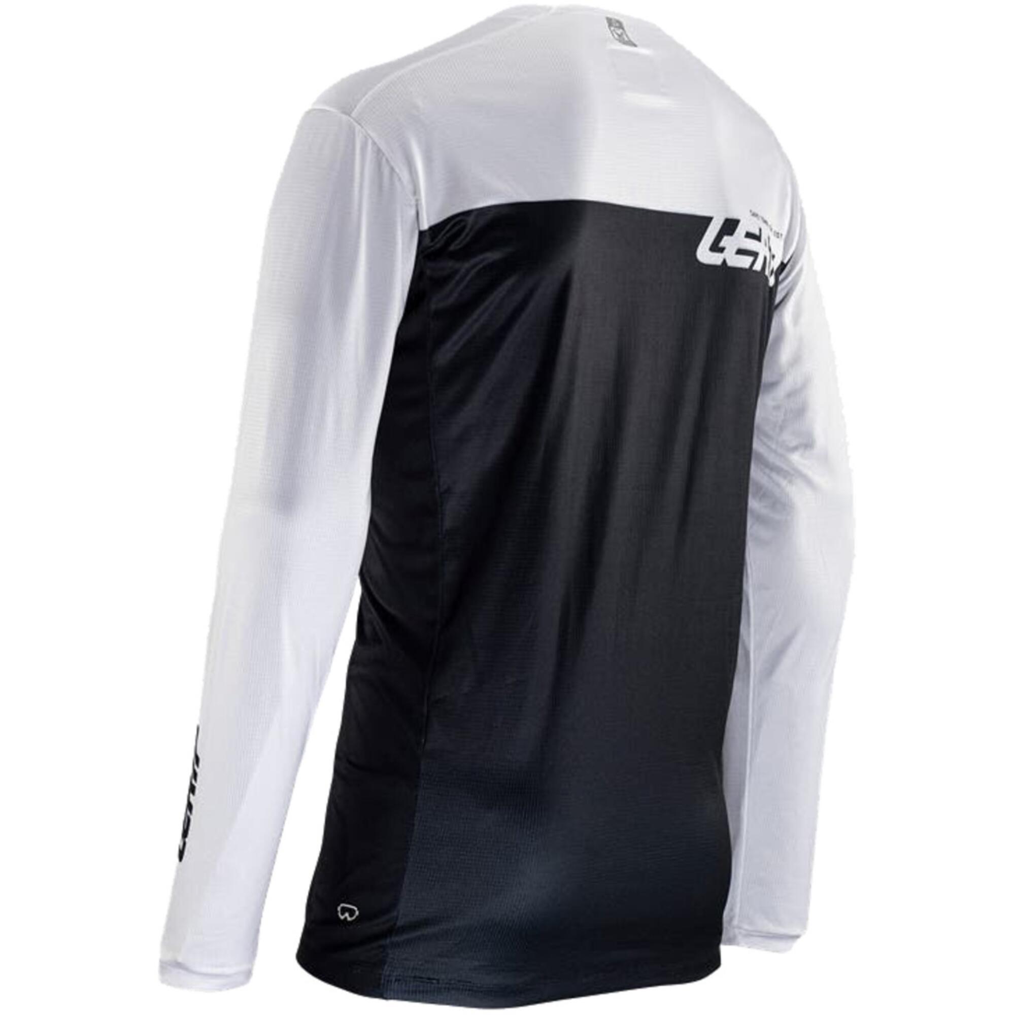 T-shirt manches longues Homme - Leat MTB Enduro 4.0 Jersey Noir /Blanc 2/2