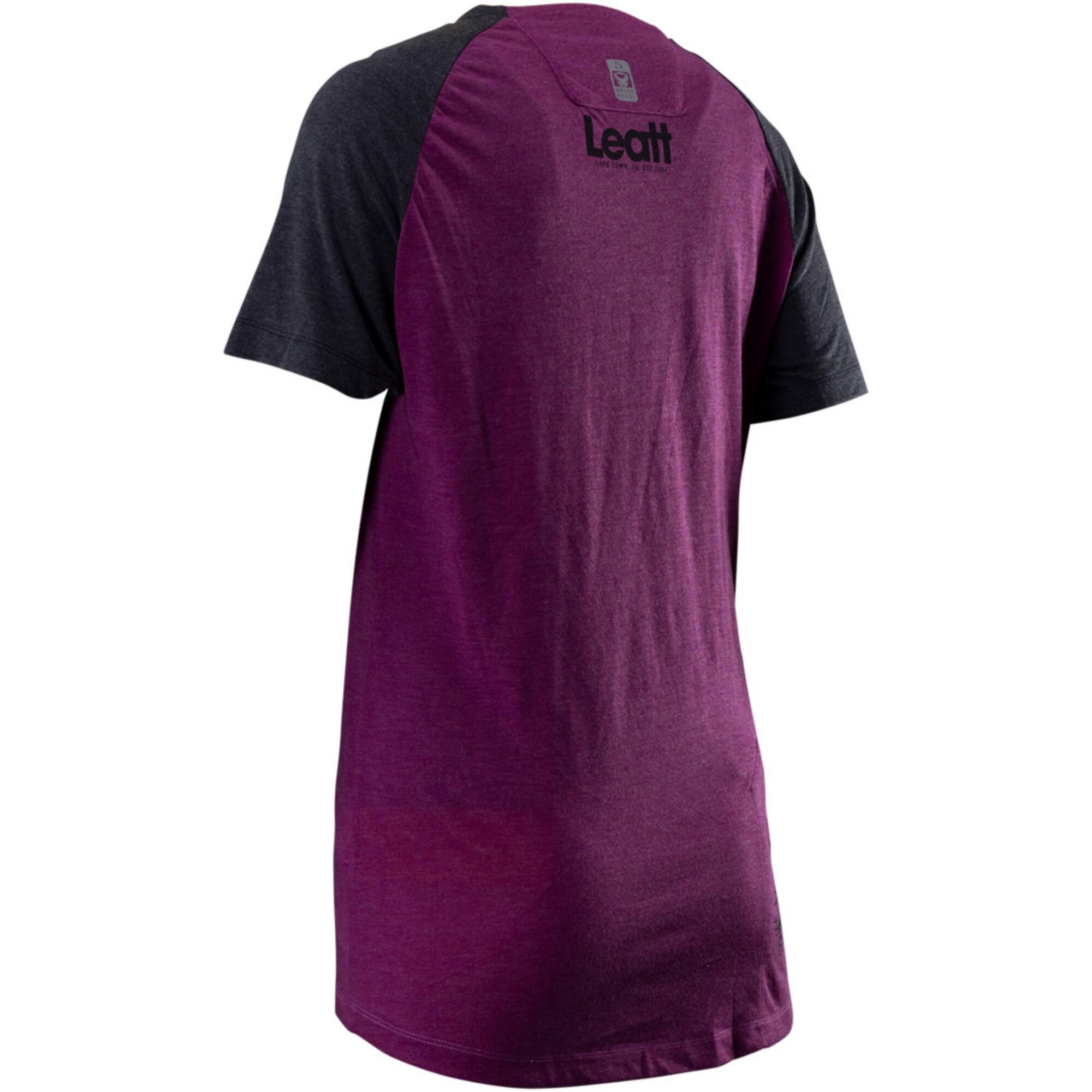 Radtrikot kurzarm MTB Allmountain 2.0 Damen schwarz/lila 2/2