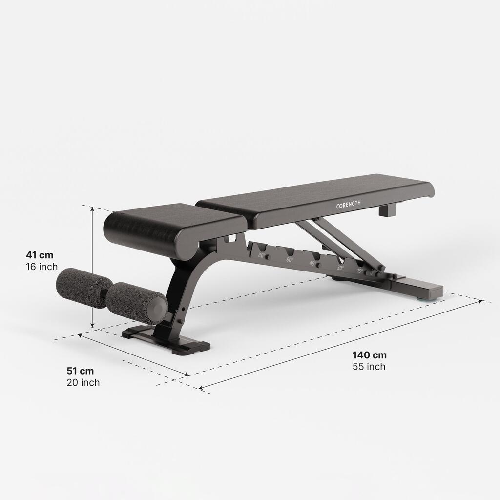 Banc de musculation renforcé, inclinable et déclinable - bench 900