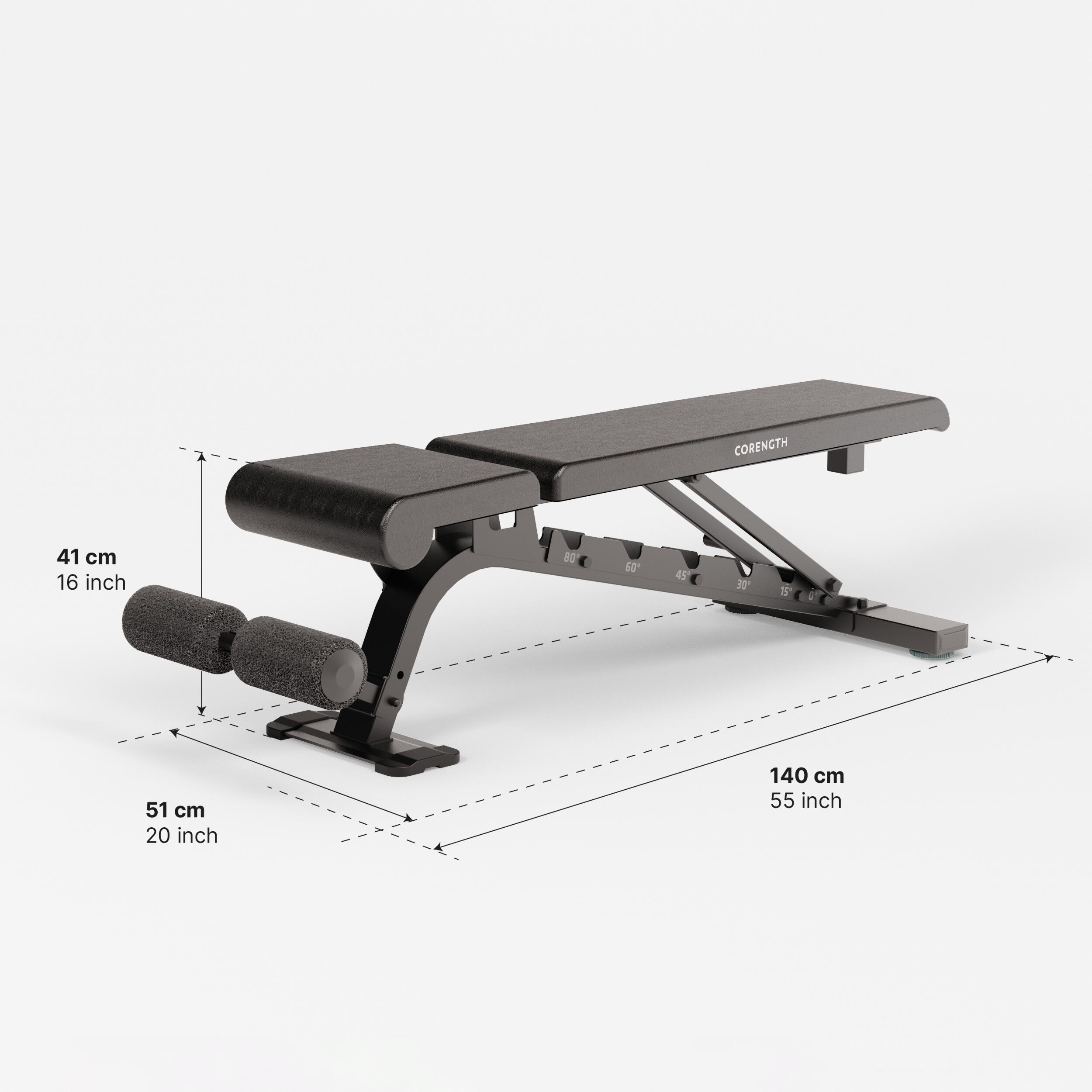 Reinforced Flat / Inclined Weights Bench 900 3/8