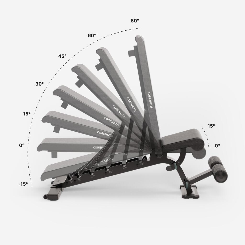 Banc de musculation renforcé, inclinable et déclinable - bench 900
