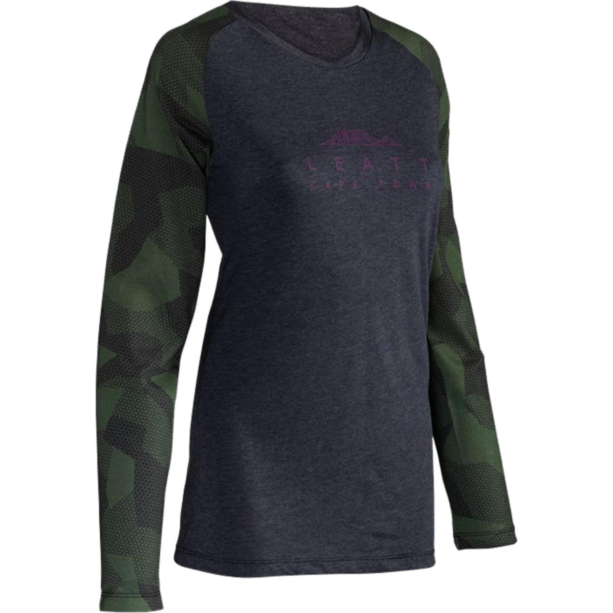 LEATT Maglia mtb donna Leatt ALL-MTN 3.0 nero-verde militare