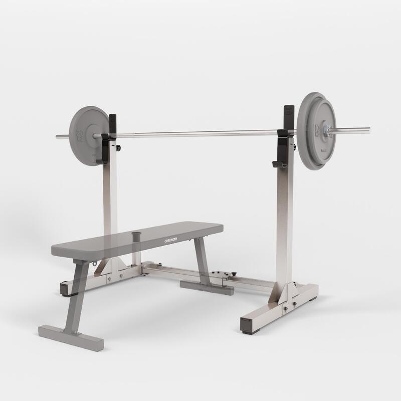 Rack de Musculação de 120 kg Ultracompacto e Dobrável em 2 Segundos