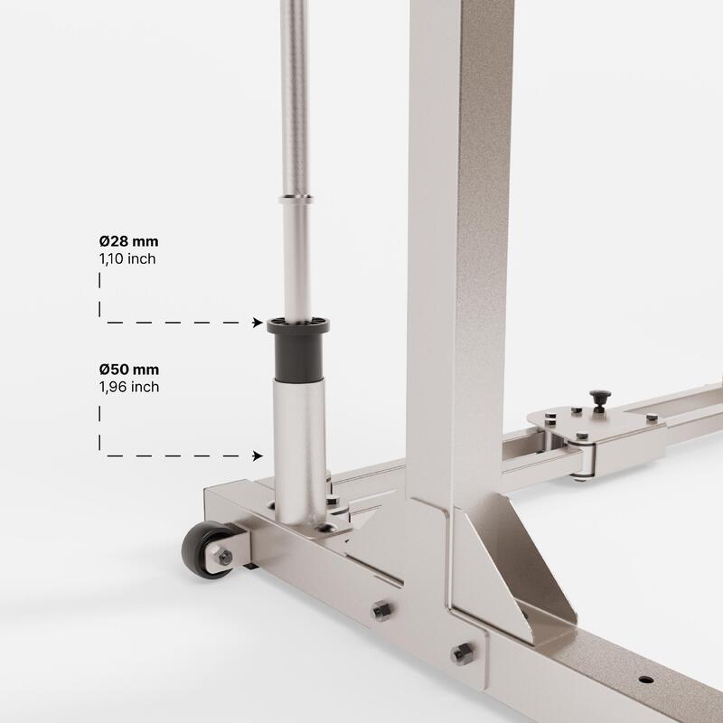 Rack de musculation 120 kg pliable en 2 sec et ultra-compact