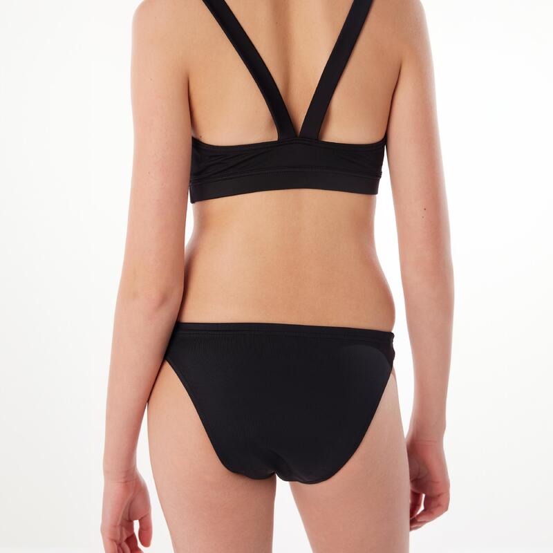 Braga bikini menstrual Niña Smoon Héliades Negro Decathlon
