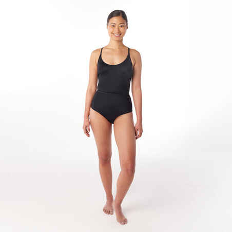 Women's 1-Piece Period Swimsuit-SMOON Tethys Black