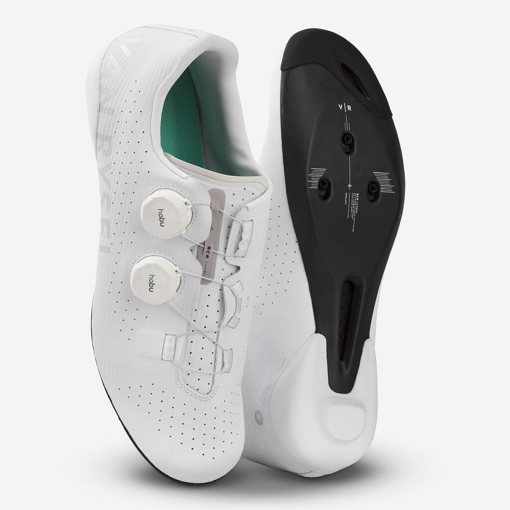 Zapatillas ciclismo de ruta Van Rysel RCR blanco