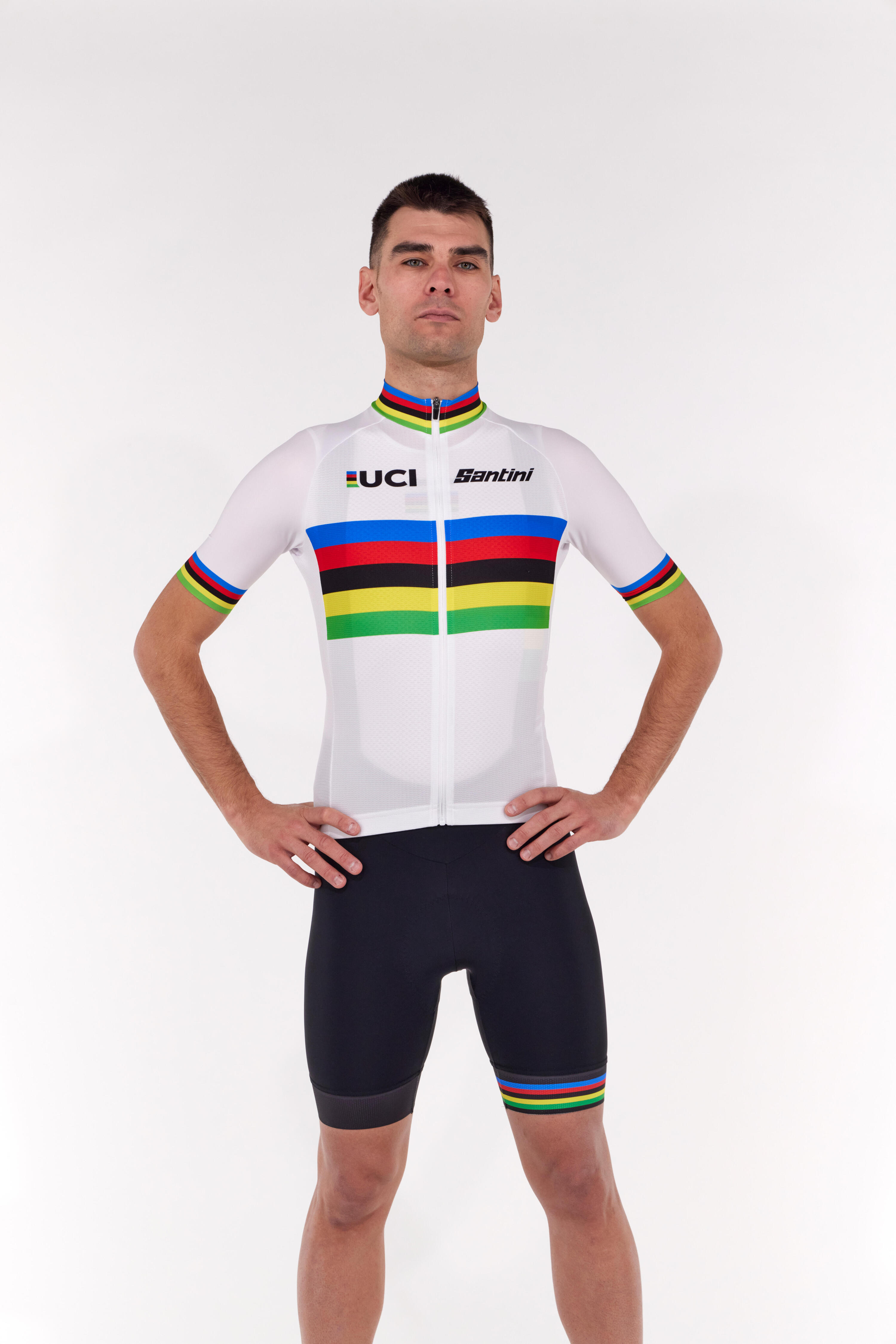 Maglia manica corta ciclismo UCI Santini World Champion 9/12