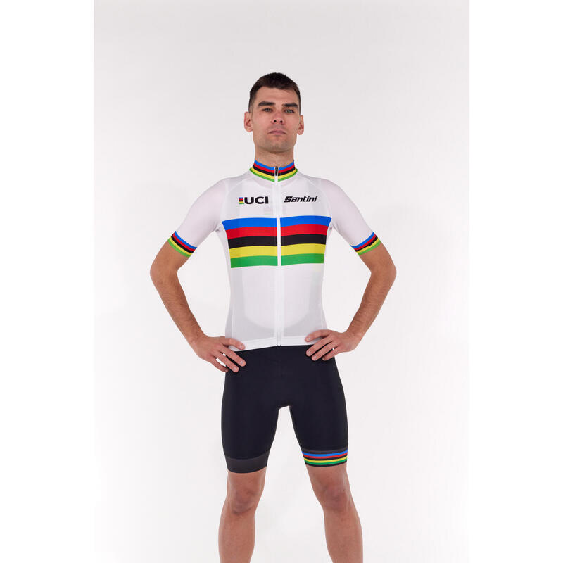 Maglia manica corta ciclismo UCI Santini World Champion