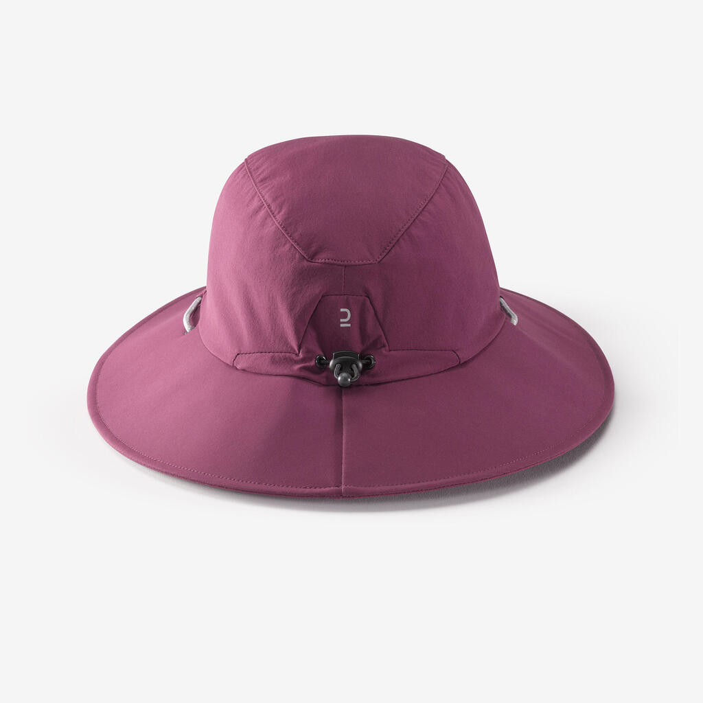 Sieviešu trekinga cepure ar UV aizsardzību “MT500”, blāvi zaļa