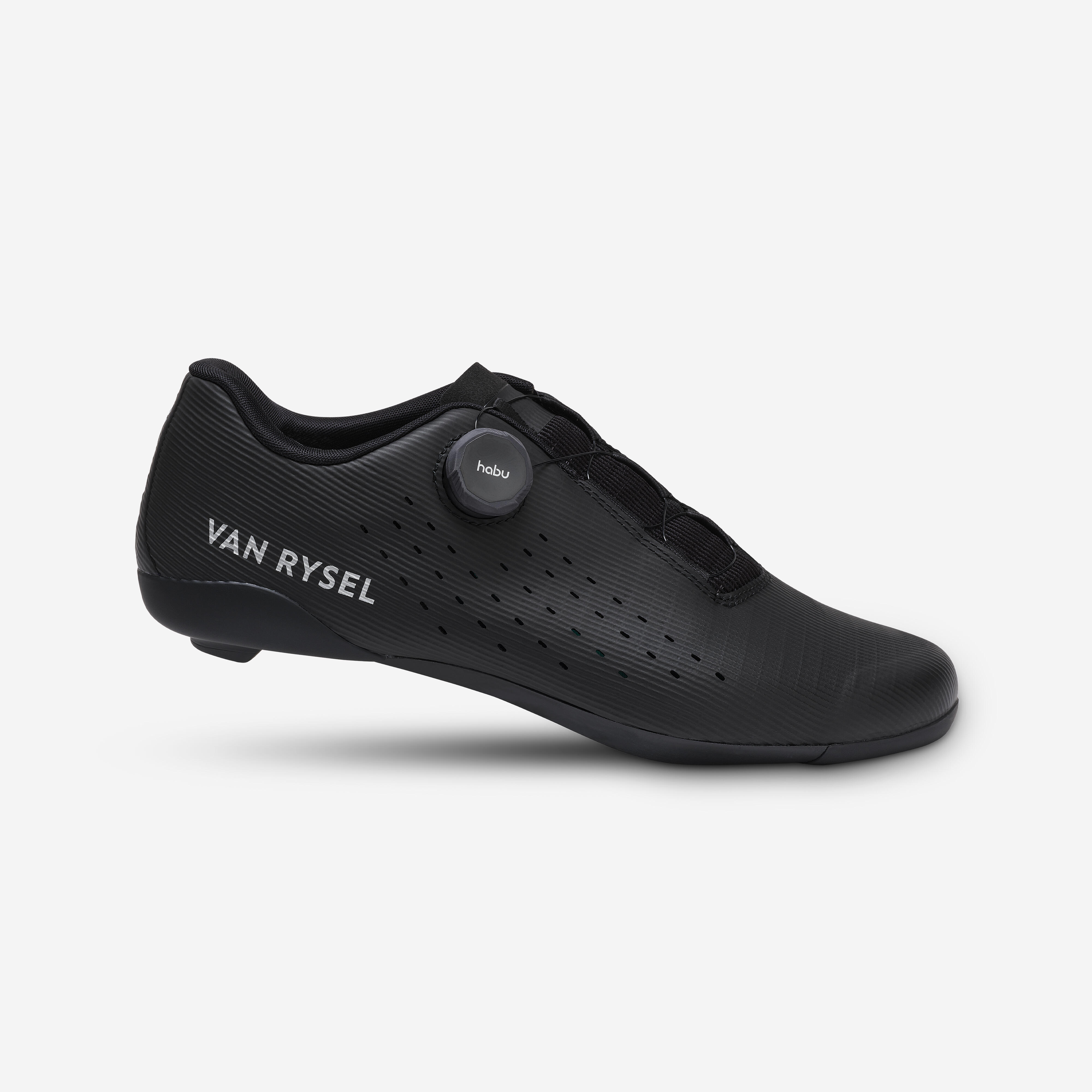 Black road cycling shoes Van Rysel NCR