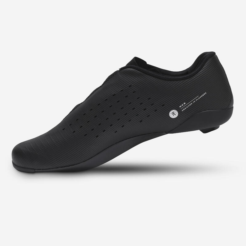 Scarpe ciclismo bici da corsa adulto Van Rysel NCR nere