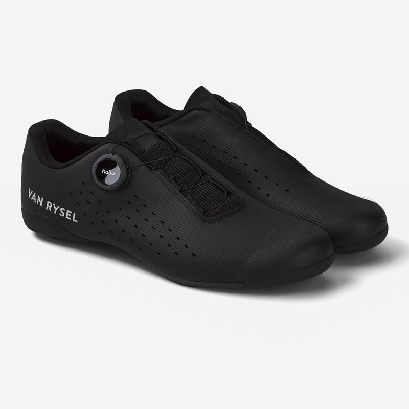 Scarpe ciclismo bici da corsa adulto Van Rysel NCR nere