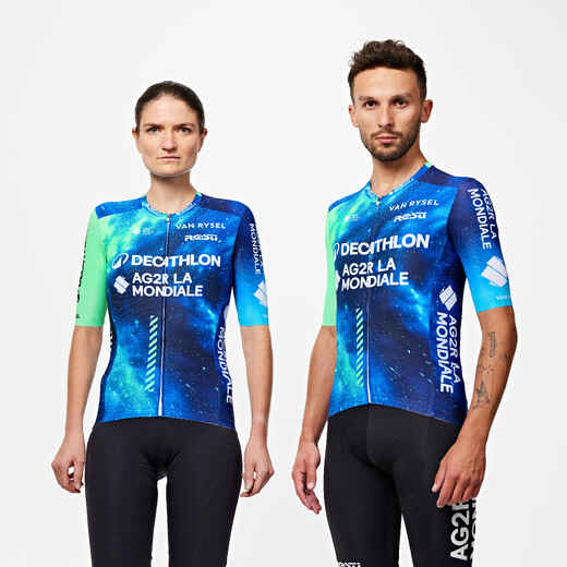 
      Unisex dres Racer 2 Replica Team AG2R s krátkym rukávom na cestnú cyklistiku
  