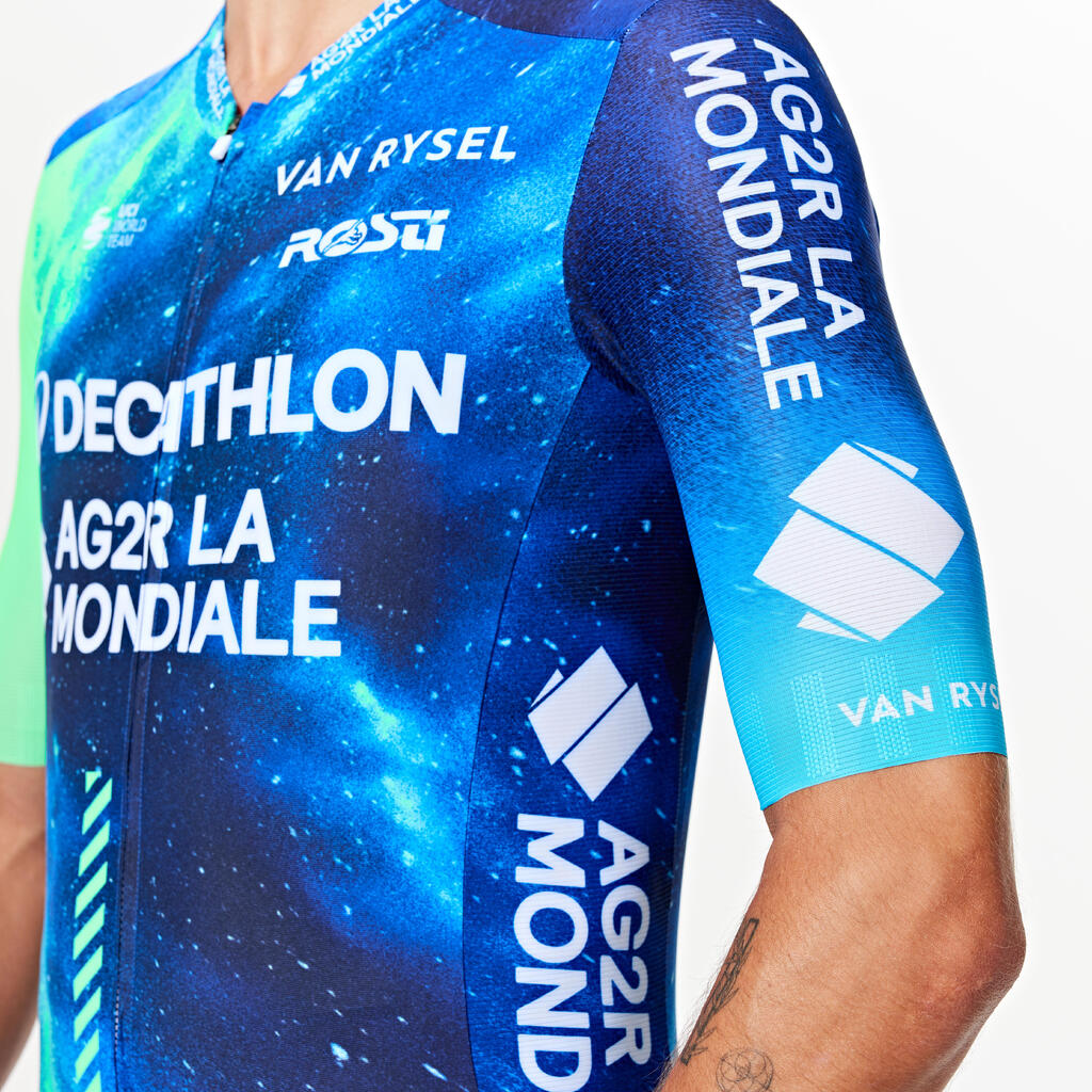 МЪЖКА ФЛАНЕЛКА ЗА ШОСЕЙНО КОЛОЕЗДЕНЕ DECATHLON AG2R LA MONDIALE, TEAM REPLICA