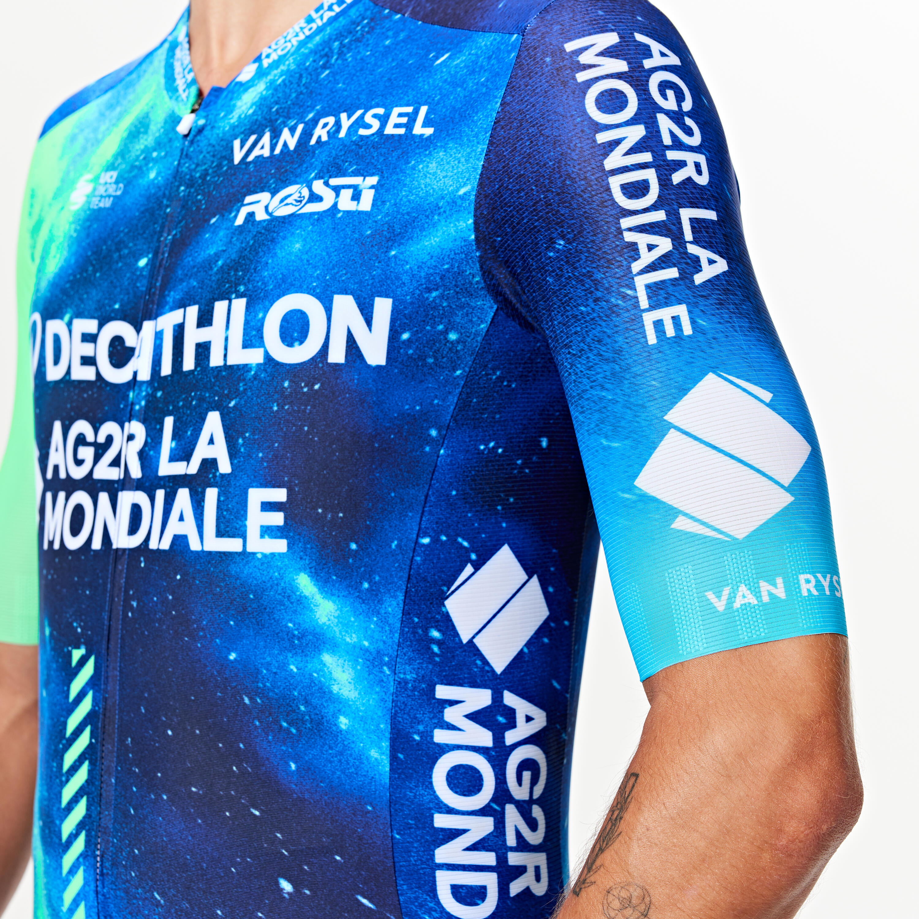 Short-Sleeved Road Cycling Jersey Decathlon–AG2R La Mondiale Team Replica 7/9