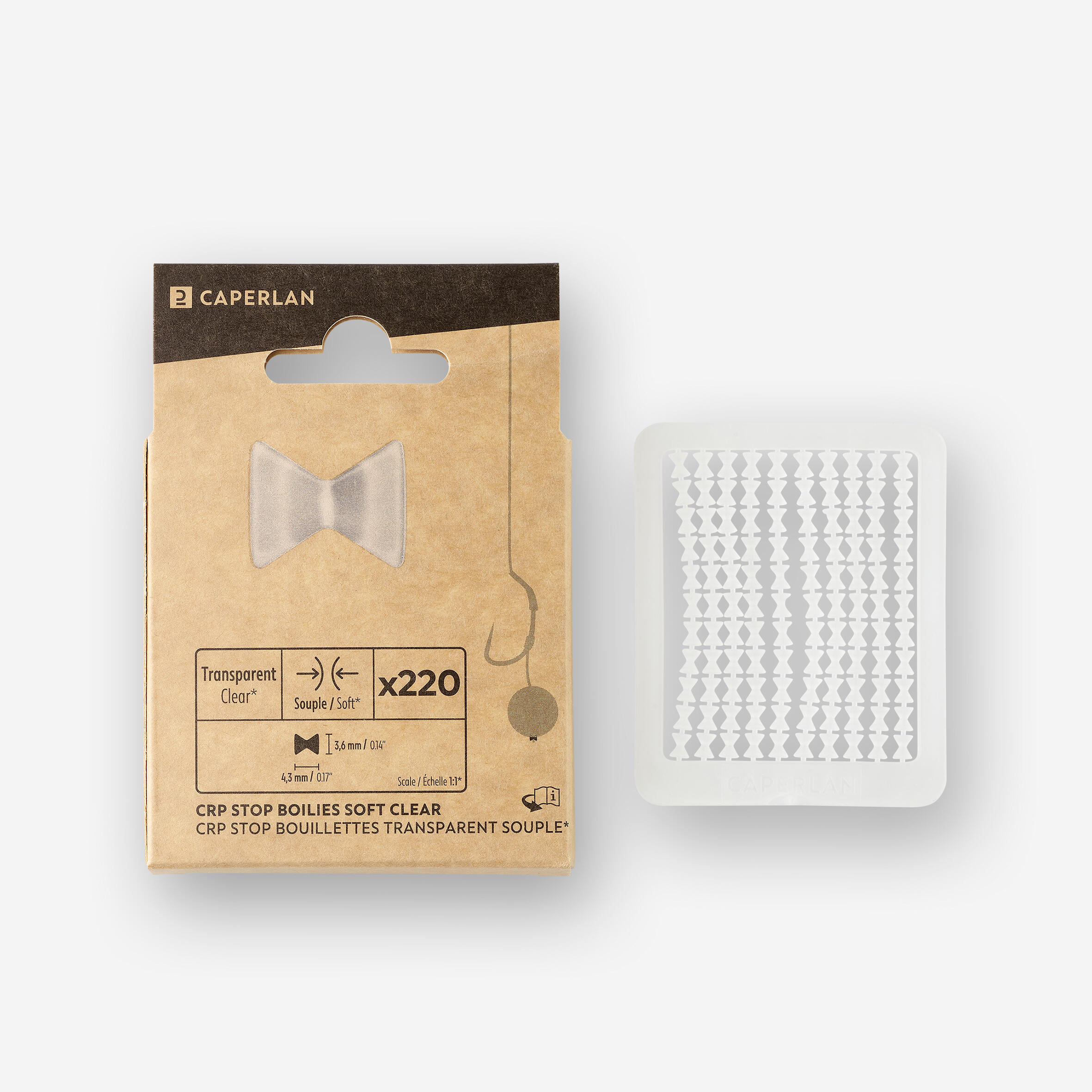 Flexible Bait Stop Transparent CAPERLAN Decathlon