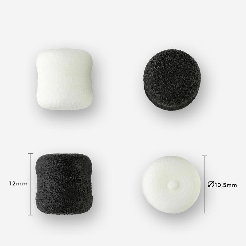 Pelete flotant 12mm x12 Pescuit la crap Alb/ Negru