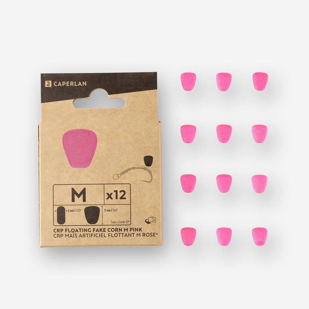 Pop-Up-Mais Karpfenangeln rosa 12 Stk. 