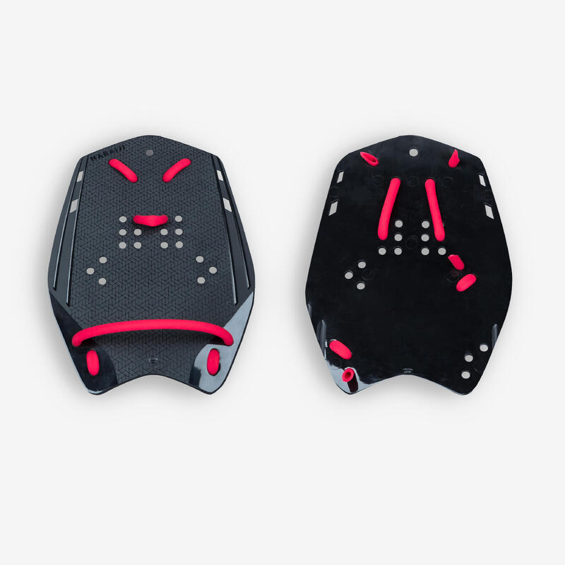 Zwempaddles 900 zwart/rood L