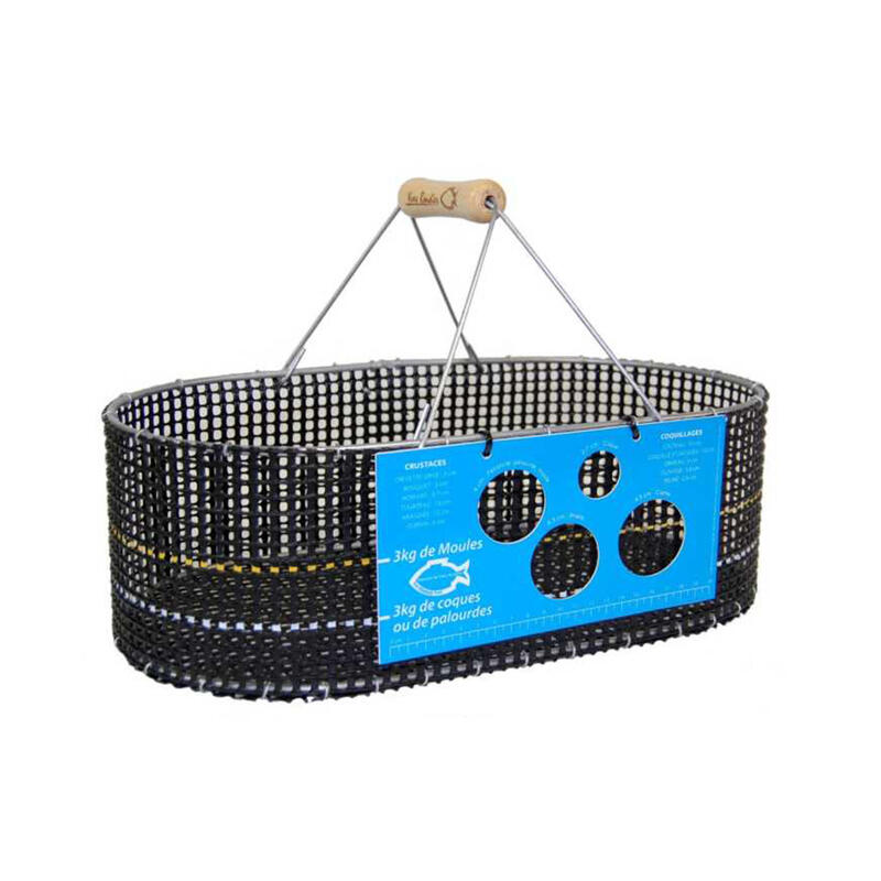 Panier boyard 12L avec calibreur pêche à pied