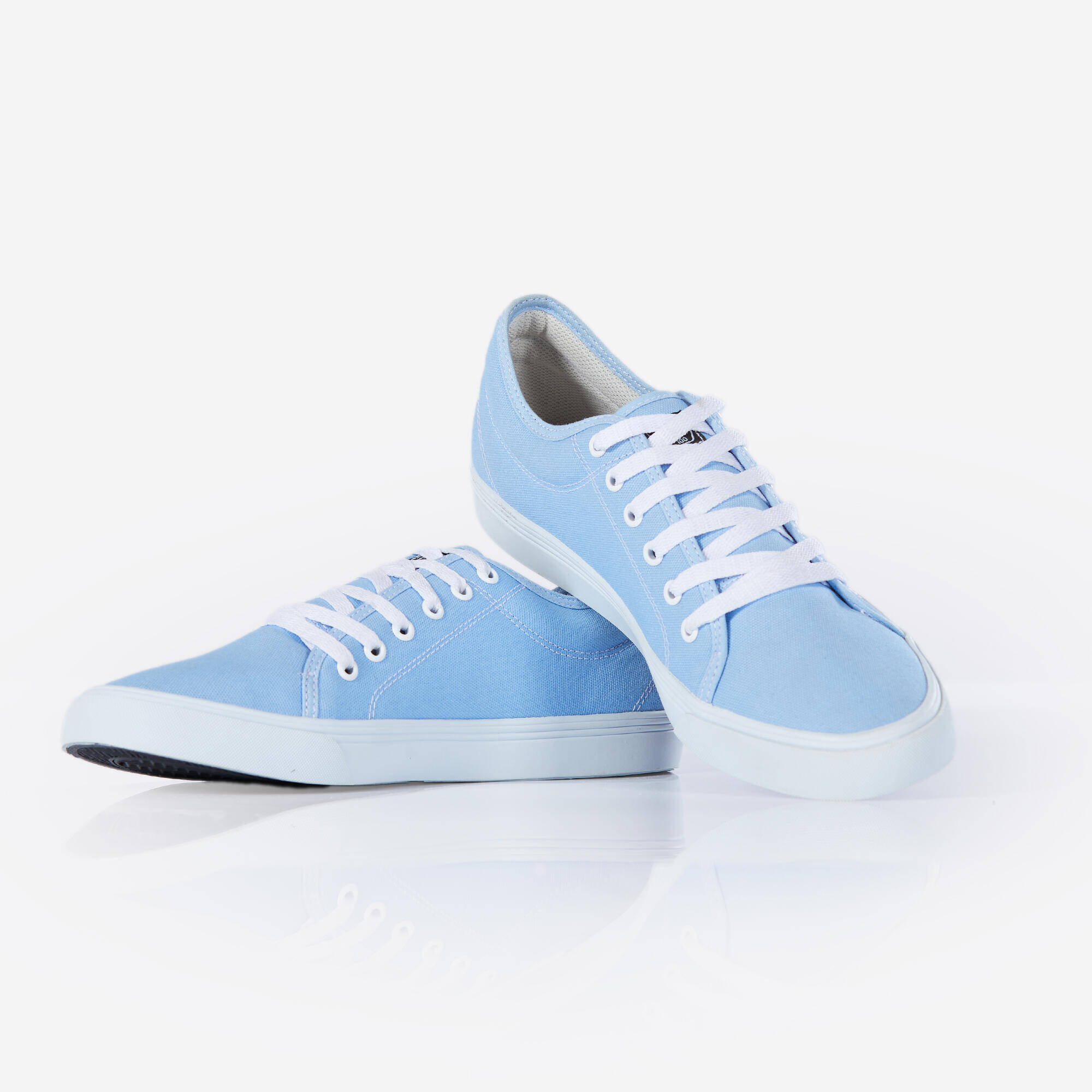 Unisex Skating Canvas Shoes Low Top Vulca 100 - Light Blue -  2