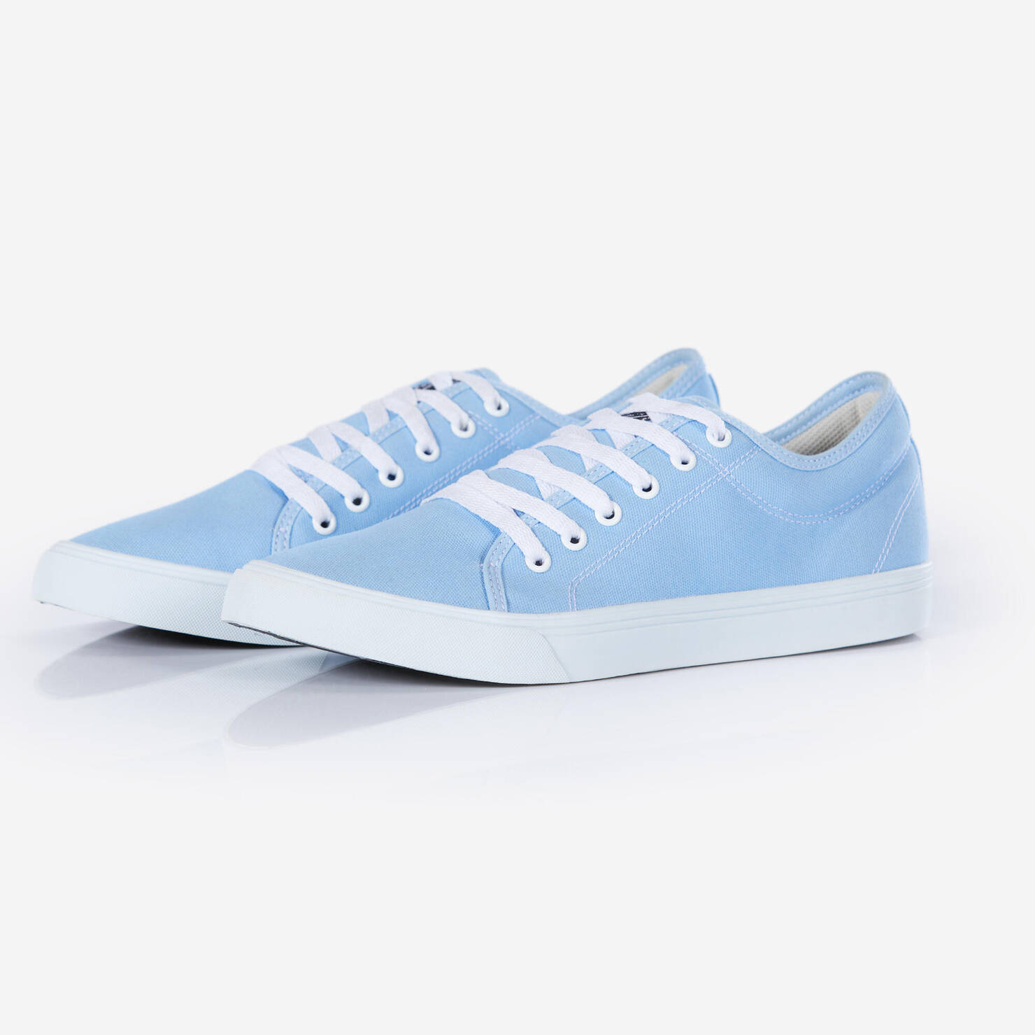 Unisex Skating Canvas Shoes Low Top Vulca 100 - Light Blue