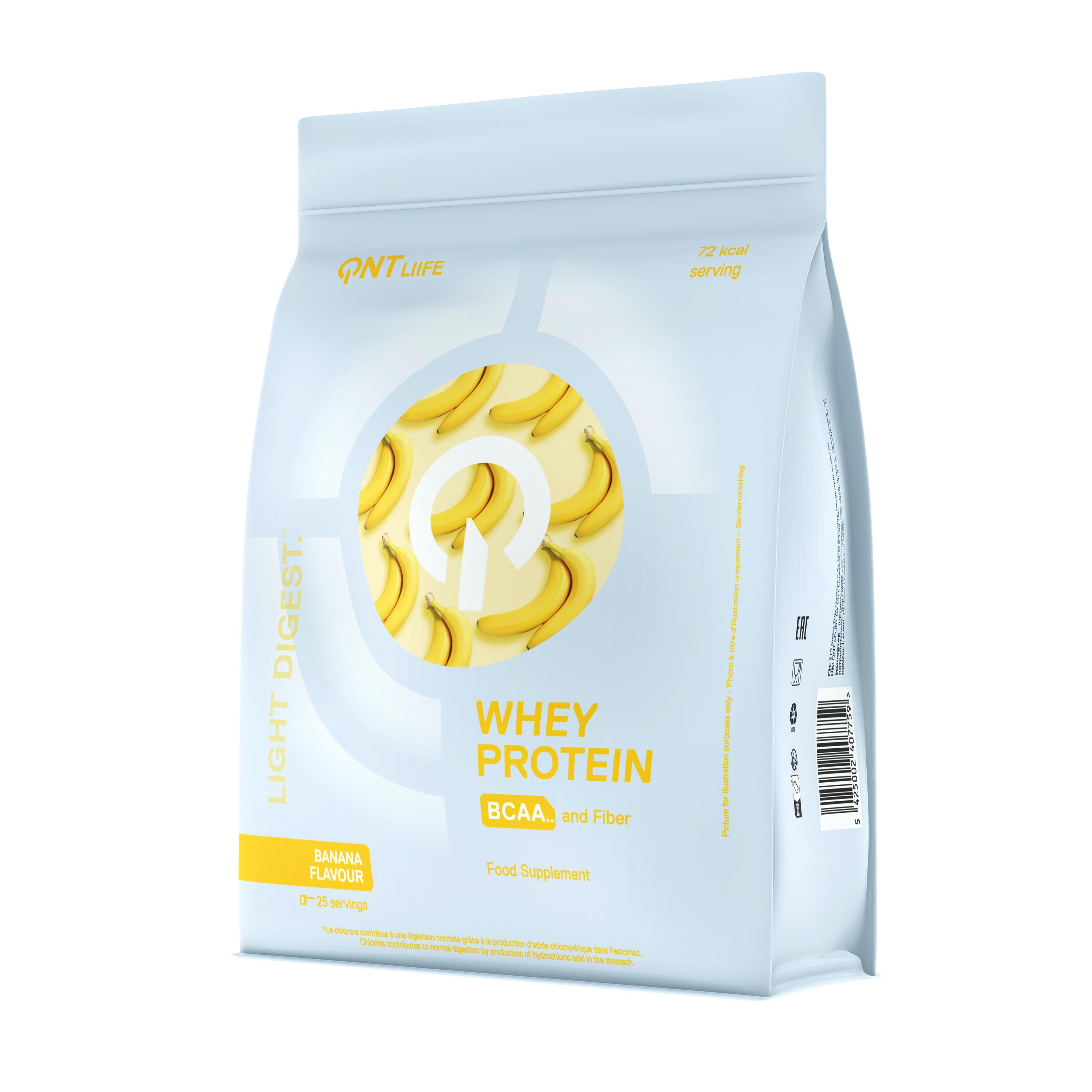 Eiwitpoeder voor krachttraining Light Digest Whey banaan 2/3