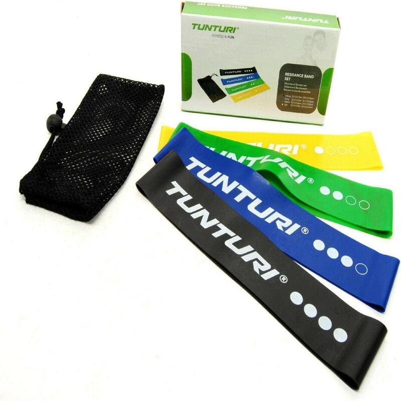 Kit 4 fasce elastiche fitness TUNTURI