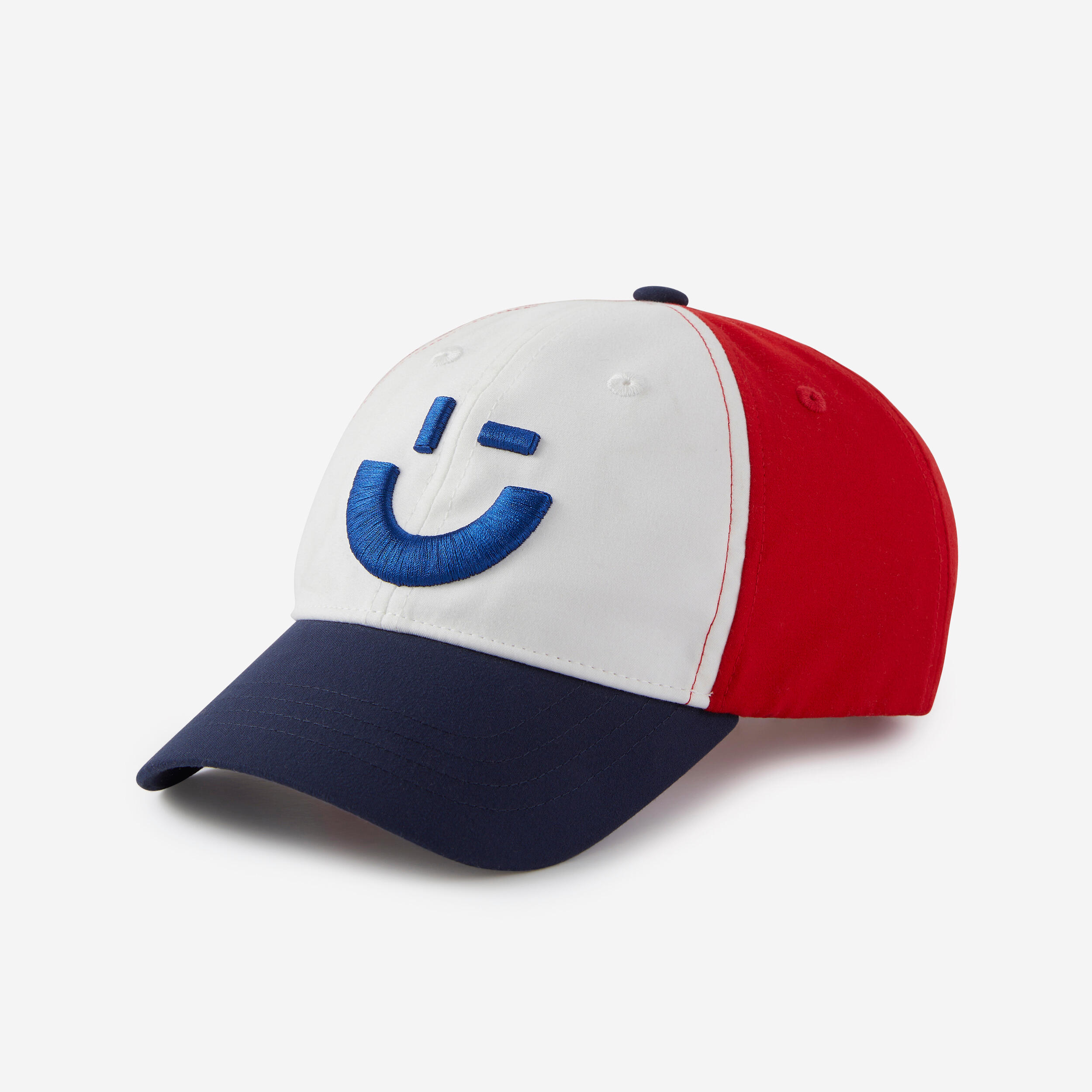 casquette réglable enfant - bleu marine et rouge - domyos