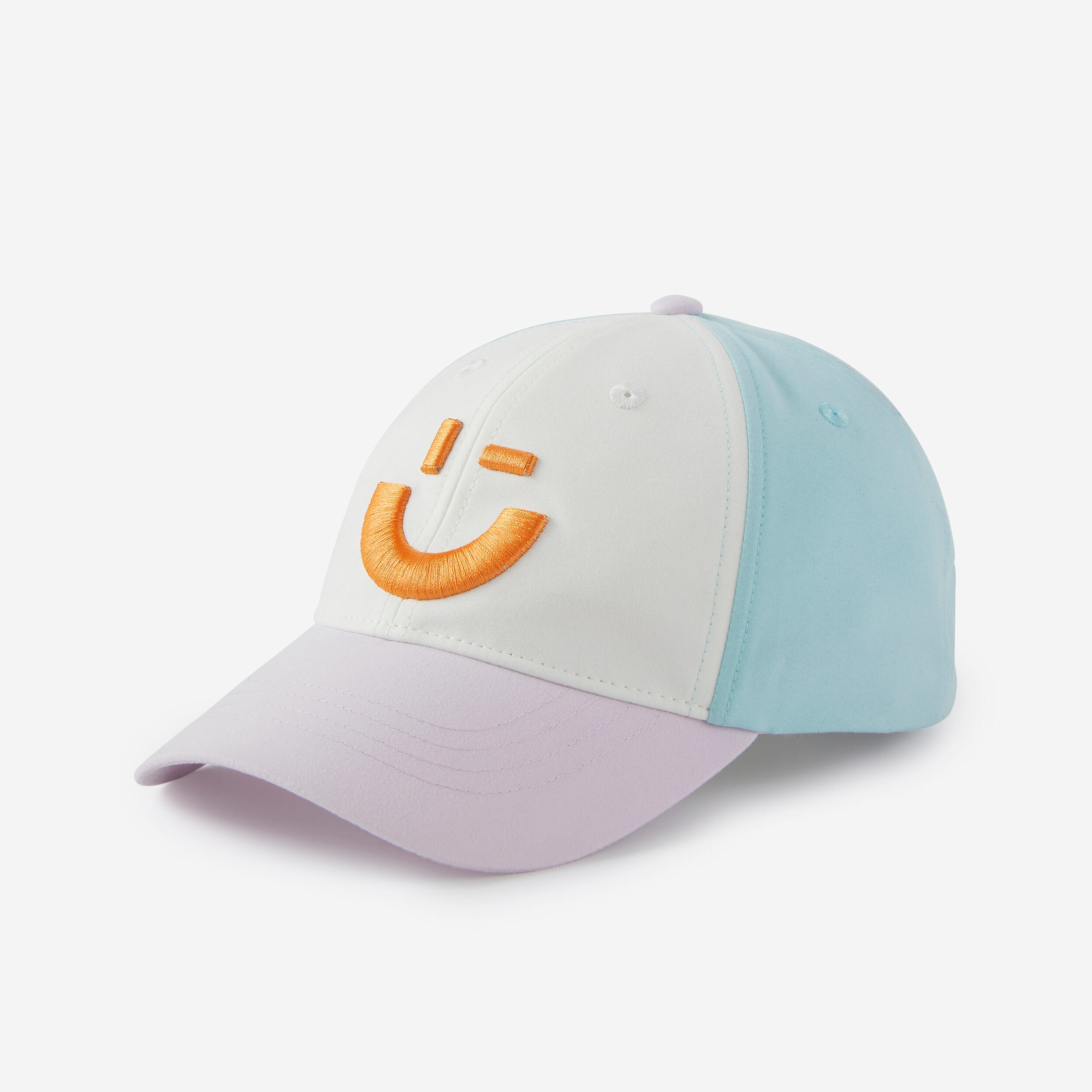 casquette enfant w500 - bleu / blanc / mauve - decathlon