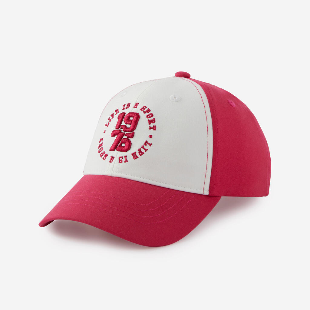 Casquette enfant W500 - blanc / rose