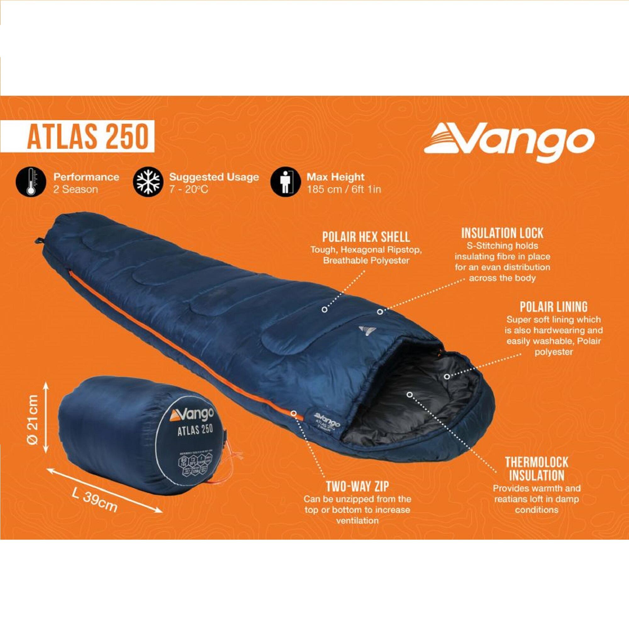 Vango Atlas 250 Sleeping bag - 2-season 5/5