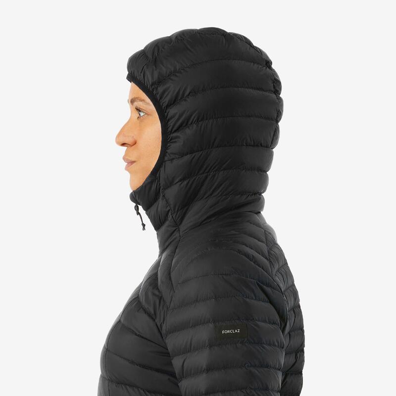 Daunenjacke Damen Kapuze bis -5 °C Trekking - MT100 