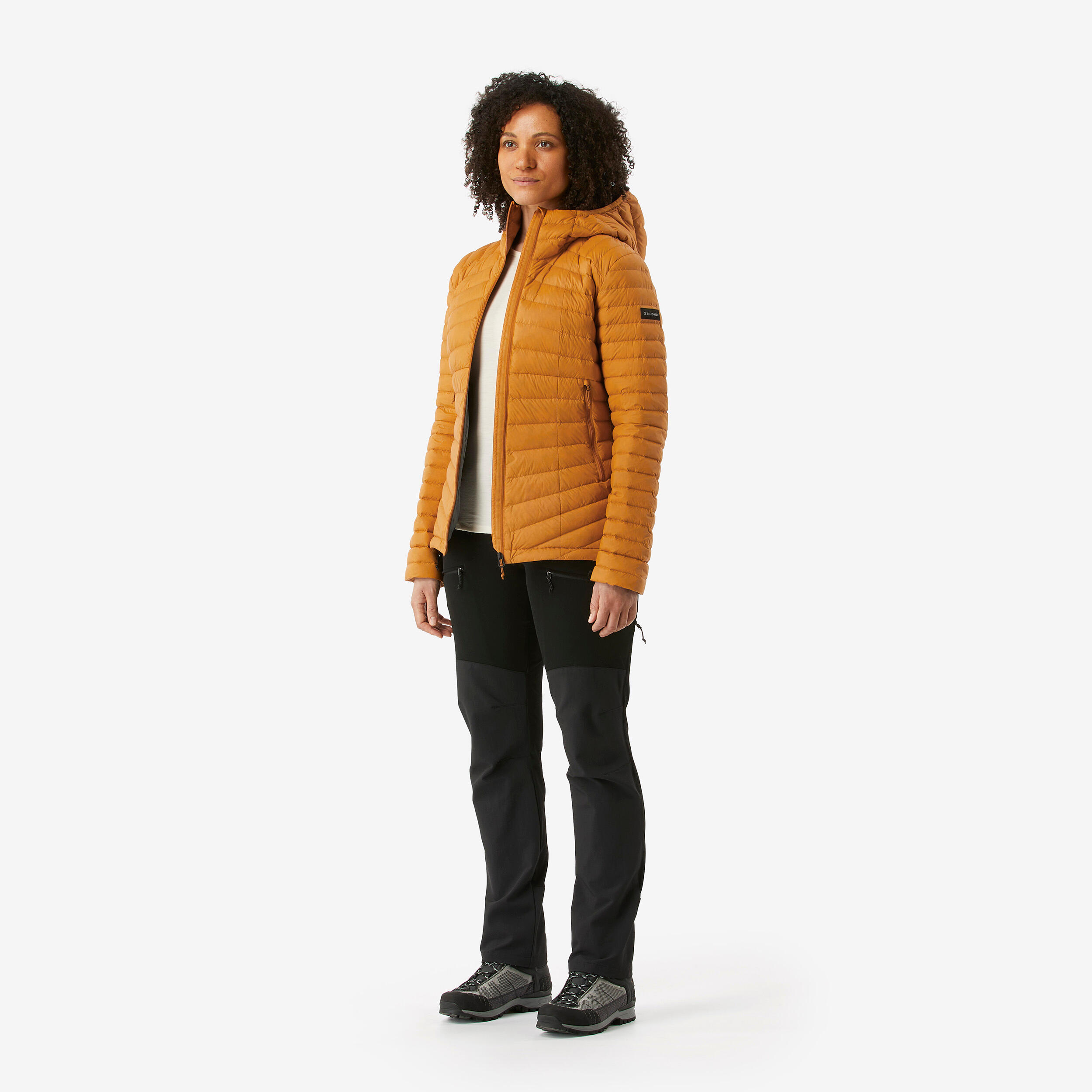 Donsjas met capuchon voor bergtrekking voor dames MT100 -5°C 2/8