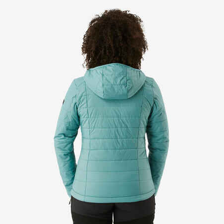 Women's Mountain Trekking Padded Jacket with Hood - MT100 -5°C