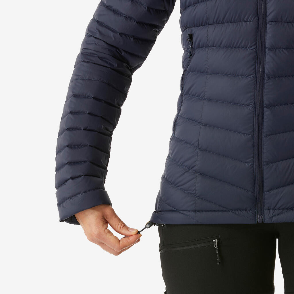 Daunenjacke Damen Kapuze bis -5 °C Trekking - MT100 