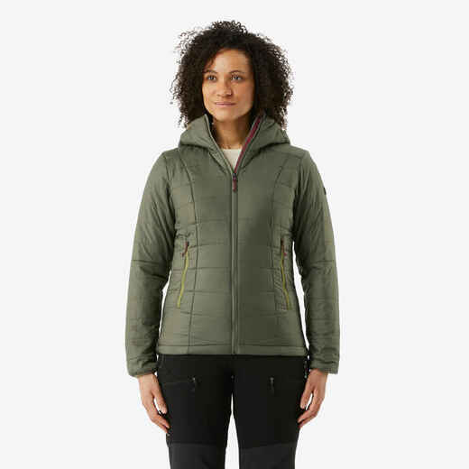 
      Pernata jakna za trekking MT100 -5 °C s kapuljačom ženska ljubičasta
  