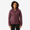 Women Trekking Down Jacket MT100 -5°C Burgundy