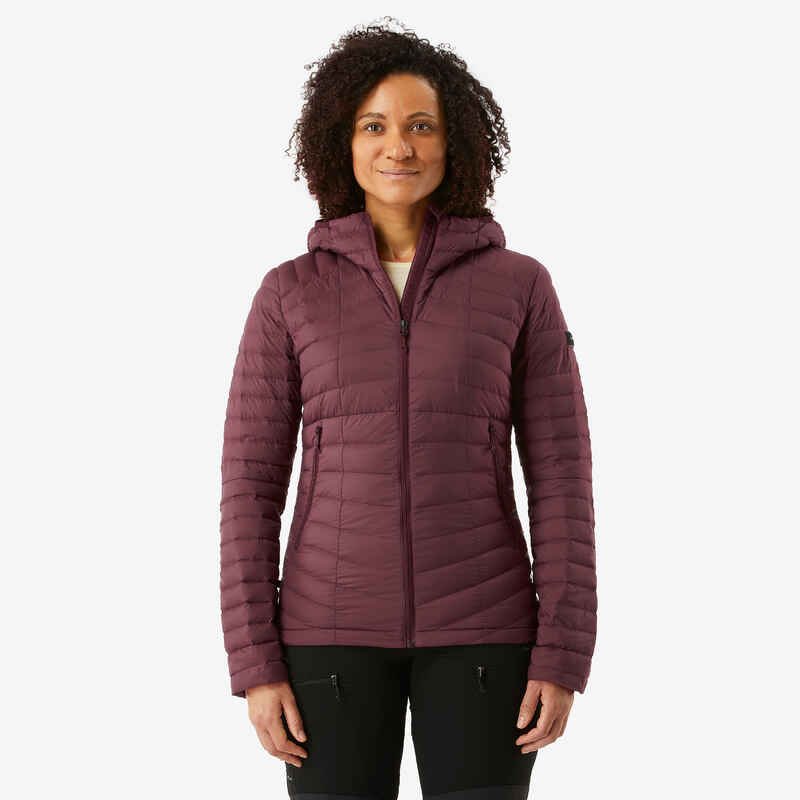 Women's Mountain Trekking Hooded Down Jacket - MT100 -5 °C