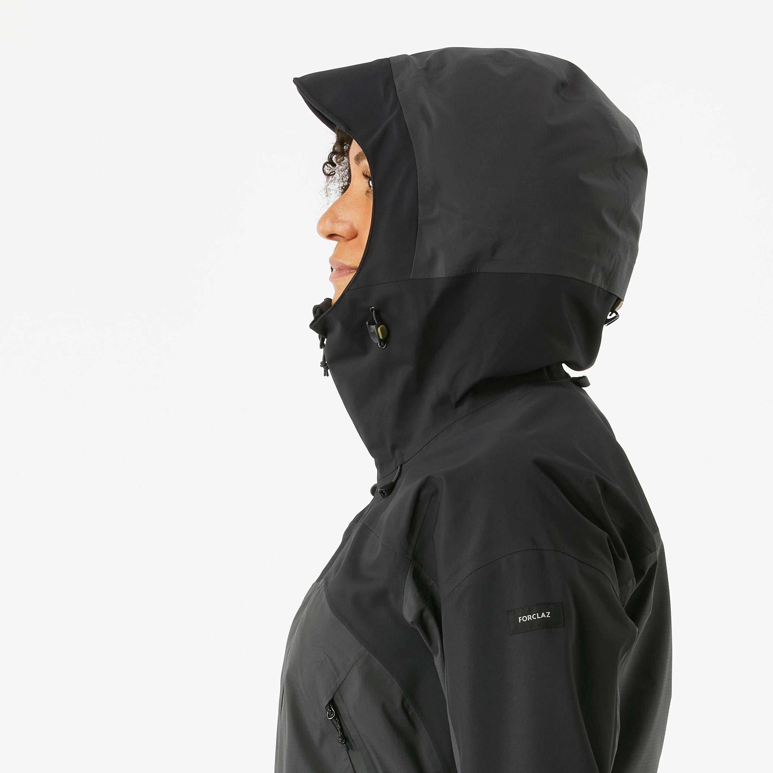 Regenjacke Damen wasserdicht mm Wassersäule Trekking MT900 schwarz