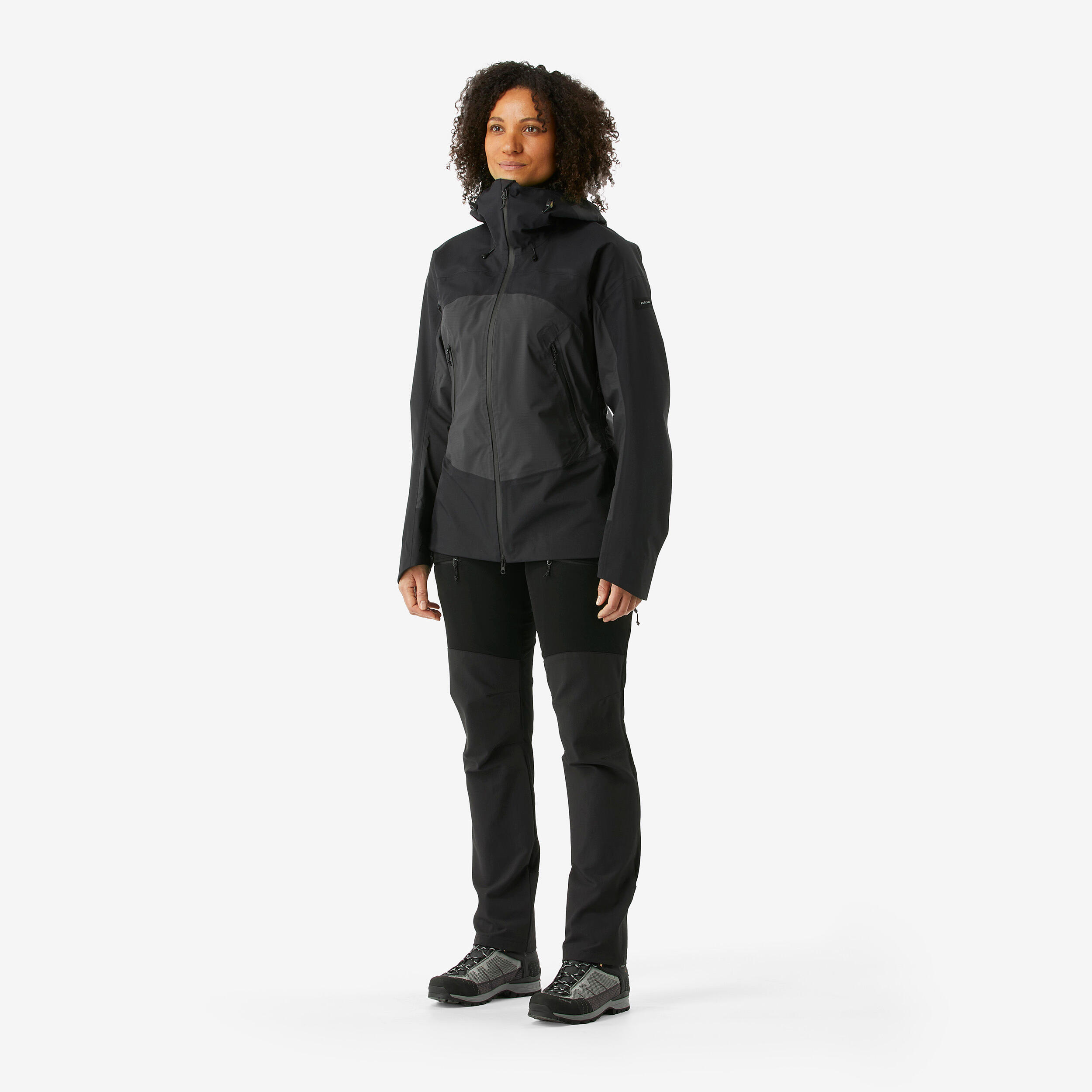 Regenjas voor bergtrekking dames 20.000 Schmerber MT900 zwart 2/10