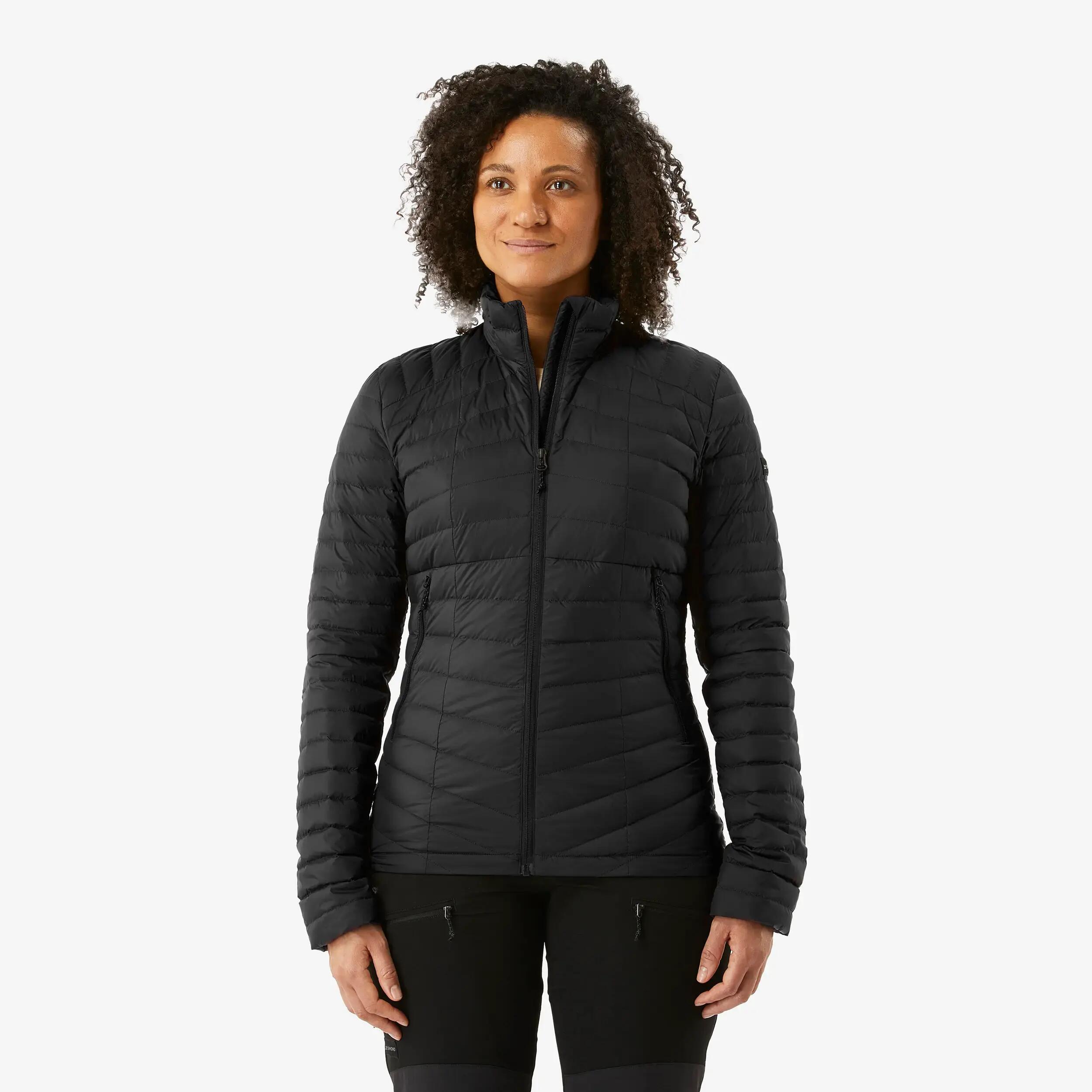 Women’s mountain trekking down jacket - MT100 -5°C -  1